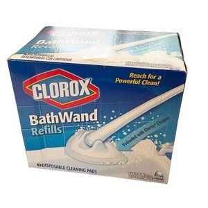Clorox BathWand Refills 5 Disposable Cleaning Pads Bathroom NEW in Box Household